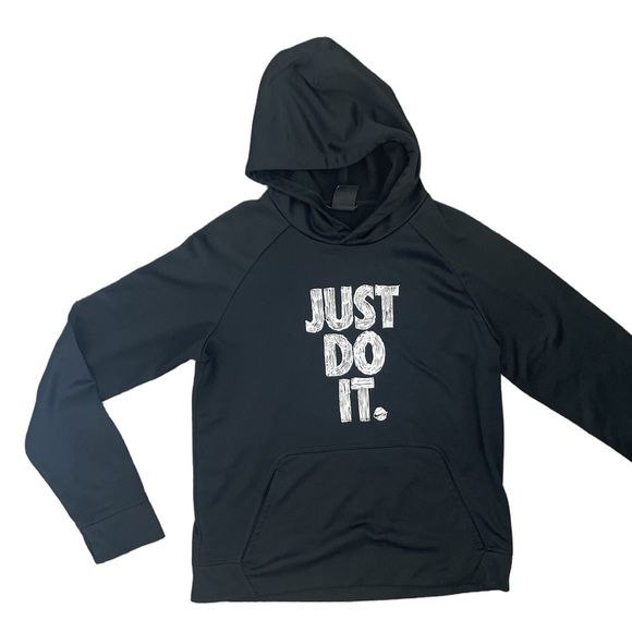 Nike Kids Black Hoodie and Blue Long Sleeve Shirt - Picture 2 of 6